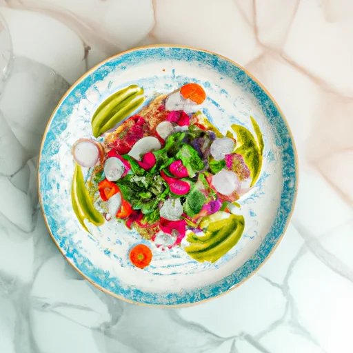 Carpaccio fenkolisalaatilla