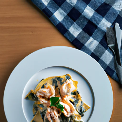 Kermainen Pasta Pinaattikastikkeella