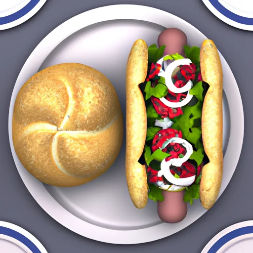 Hot Dog -sämpylät varhaiskaalisalaatilla