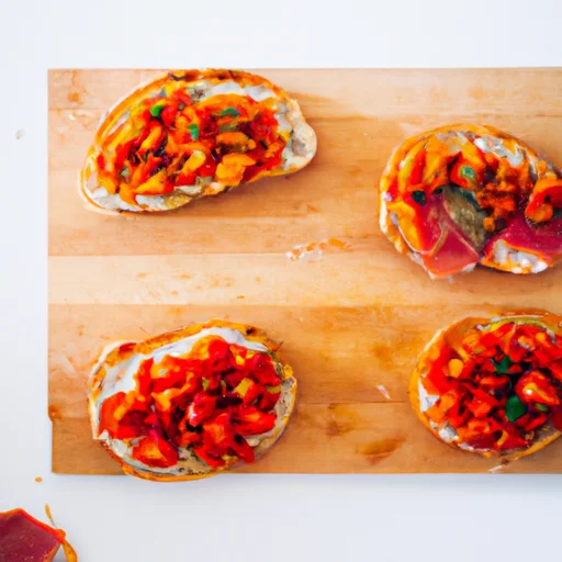 Bruschetta tomaatilla ja valkopavuilla