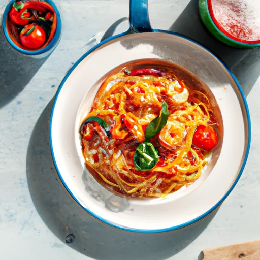 Uunissa Paahdetut Kirsikkatomaatit Spagetin Kera